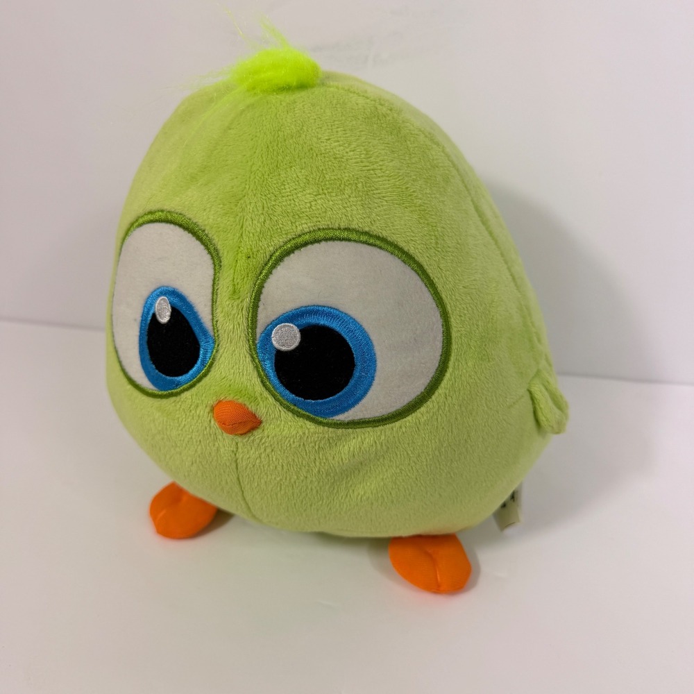 Angry Birds Hatchlings Plush Rovio 2018 8in Green Bird Excellent Stuffed Toy - Picture 7 of 7